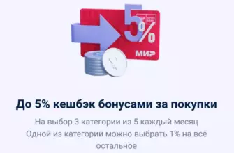 Кэшбэк с категориями в Почта банке